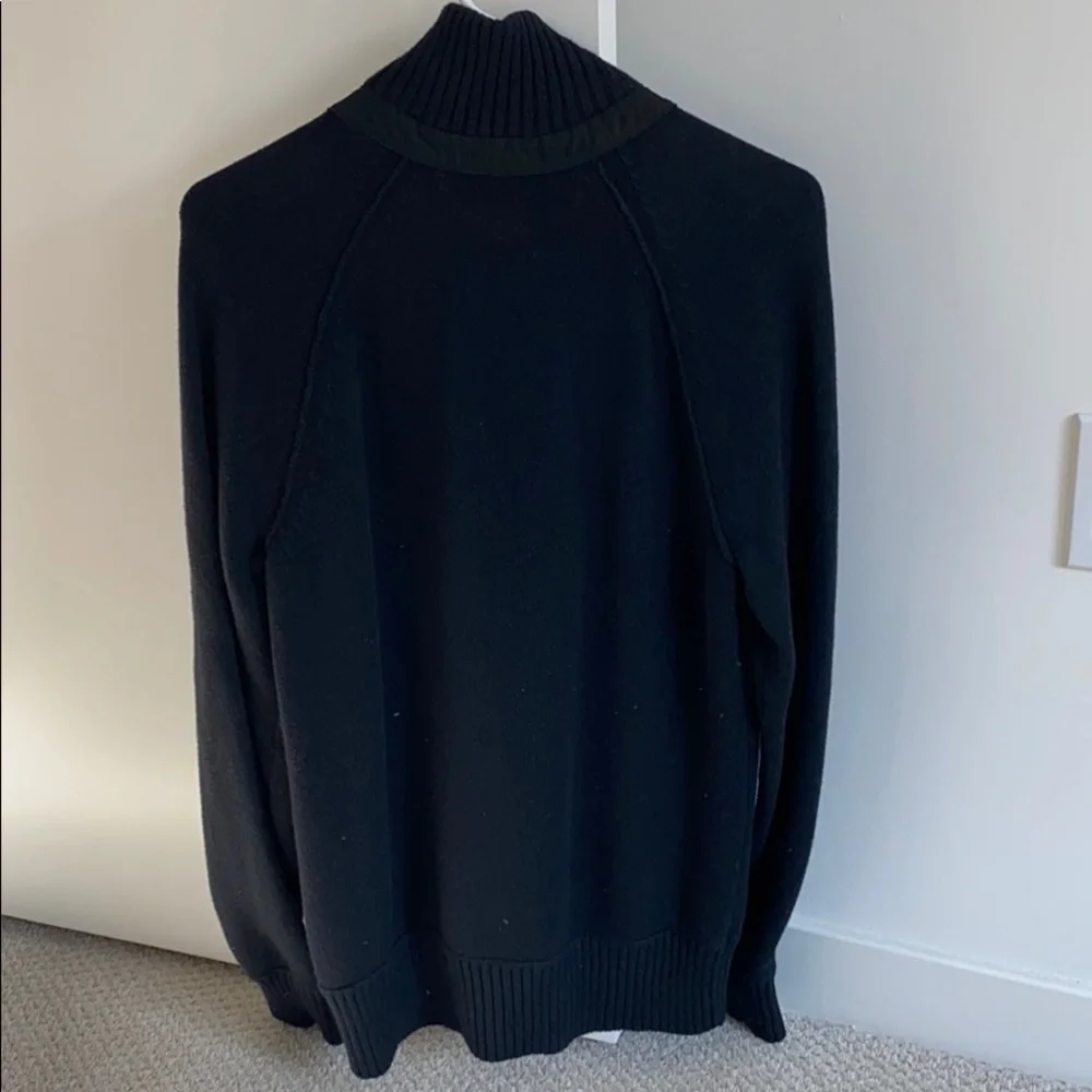 New Banana Republic black half zip sweater